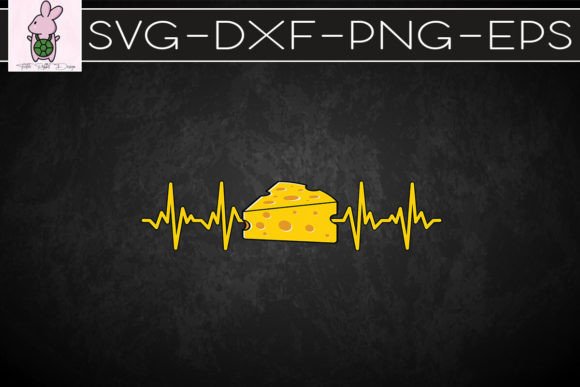 Cheese Heart Beat Funny Cheese SVG: Graphics for Crafts & Fun Branding