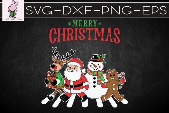 Cute Merry Christmas Reindeer Santa SVG Graphics