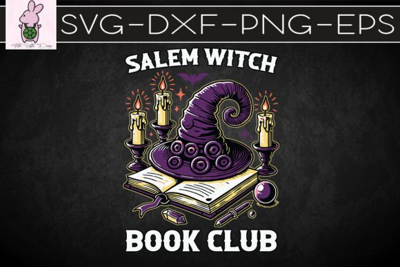 Halloween Salem Witch Book Club SVG Graphics