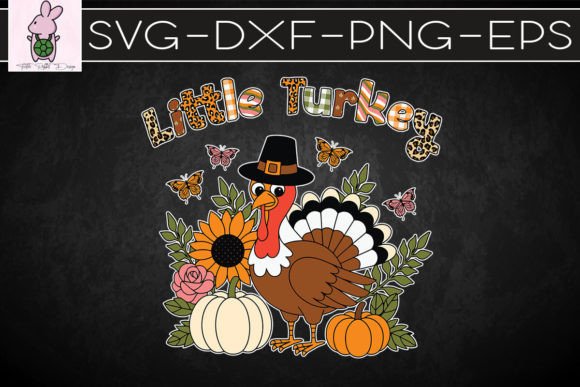 Little Turkey Thanksgiving SVG: Graphics for Crafts & Branding