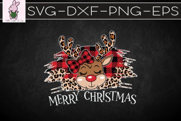 Merry Christmas Joyful Reindeer SVG: Crafts & Graphics