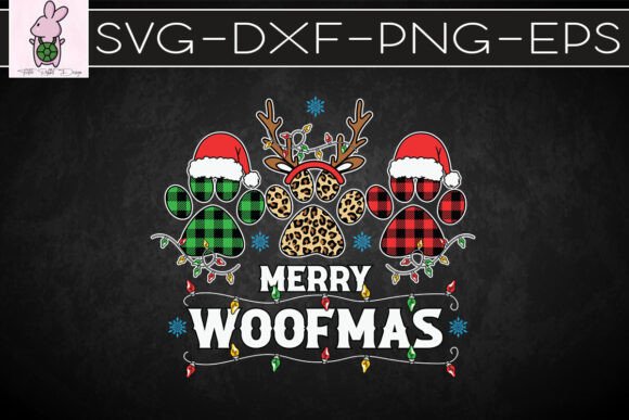 Merry Woofmas Dog Mama Christmas SVG