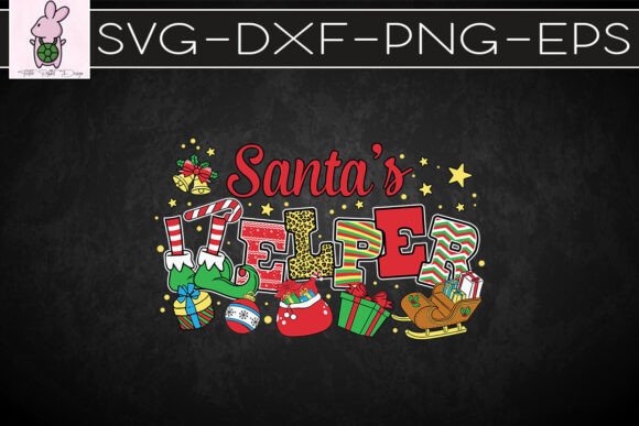 Santa’s Helper Merry Christmas SVG: Graphics for Crafts