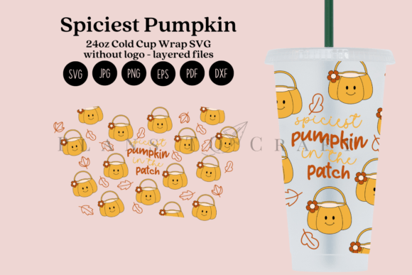 Spiciest Pumpkin 24oz Cold Cup Tumbler Graphics
