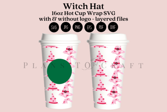 Witch Hat Halloween 16oz Hot Cup Tumbler